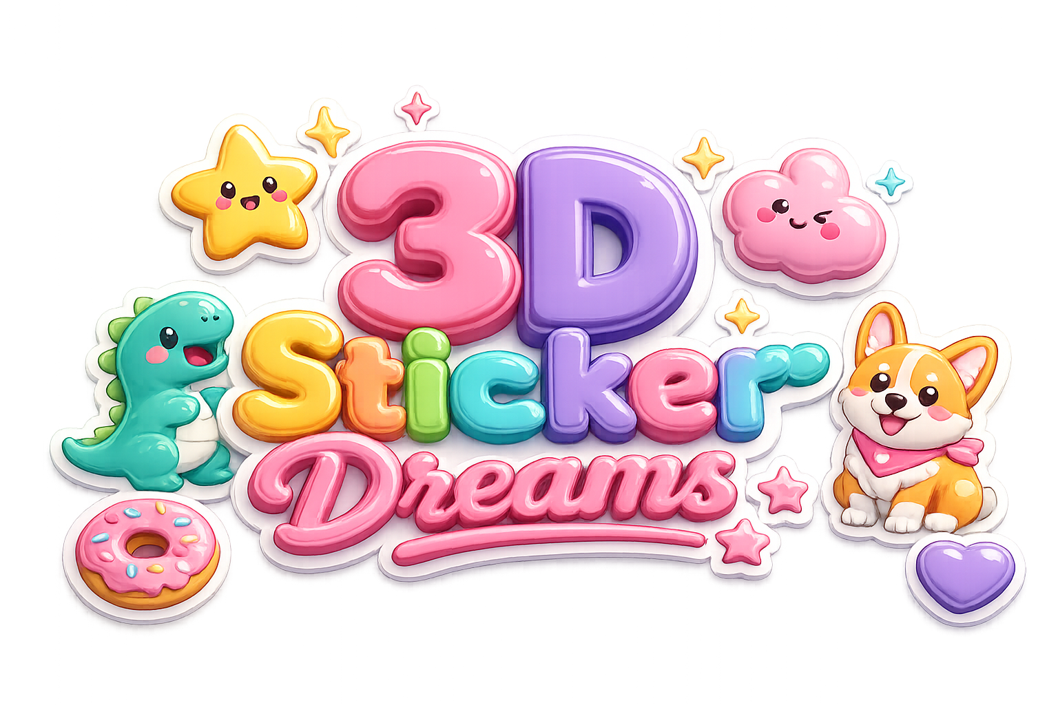 3D Sticker Dreams